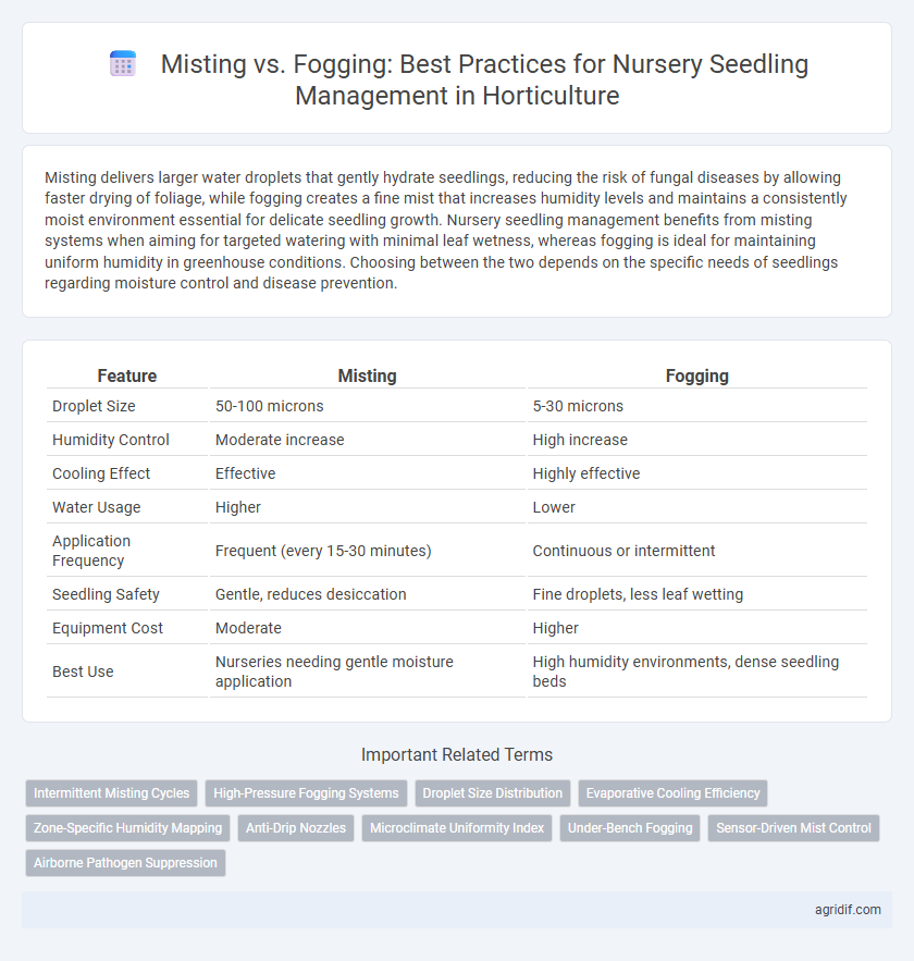 Misting vs. Fogging: Best Practices for Nursery Seedling Management in Horticulture