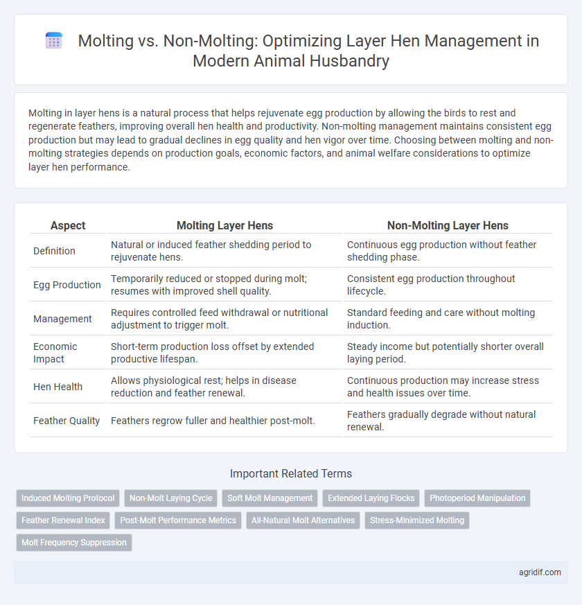 Molting vs. Non-Molting: Optimizing Layer Hen Management in Modern Animal Husbandry