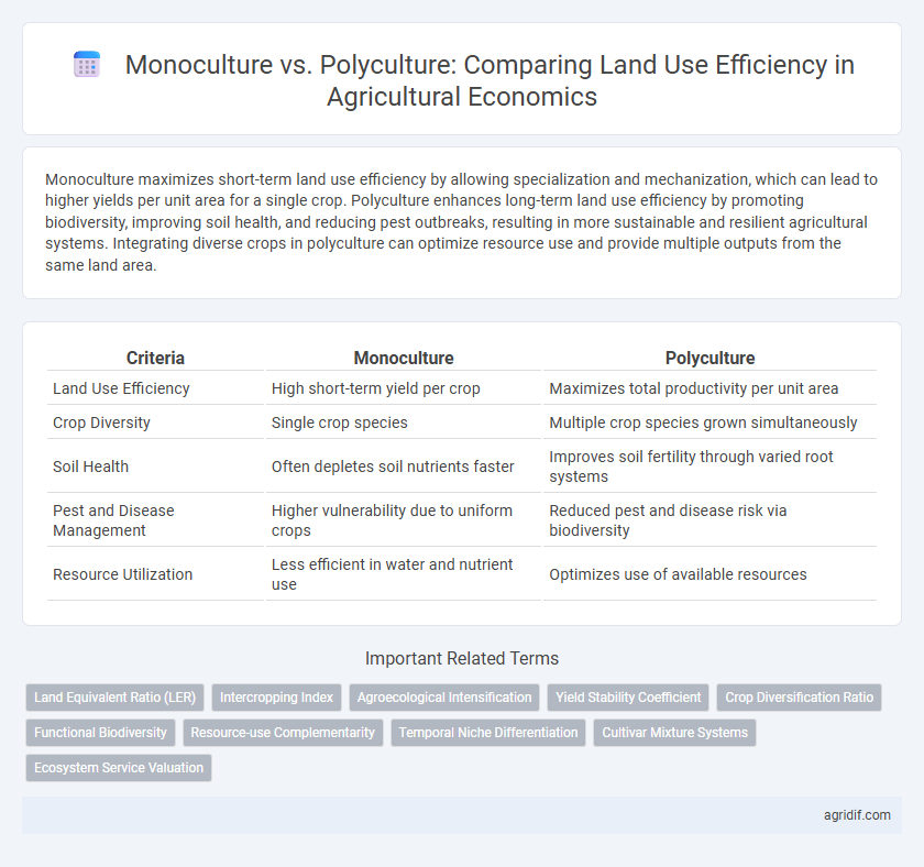 Monoculture vs. Polyculture: Comparing Land Use Efficiency in Agricultural Economics