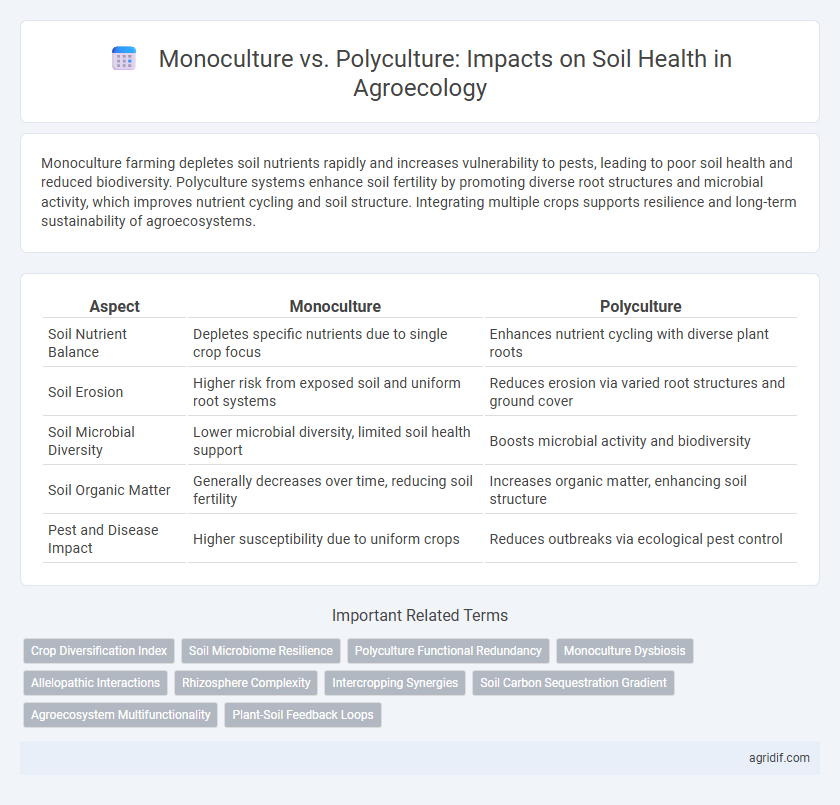 Monoculture vs. Polyculture: Impacts on Soil Health in Agroecology