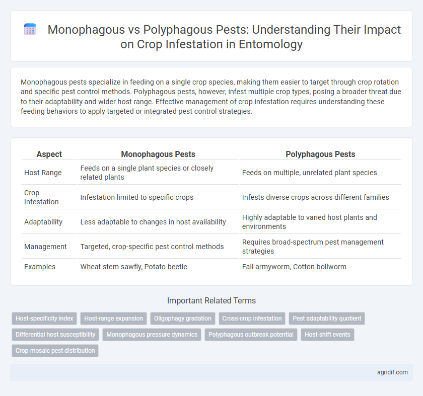 Monophagous vs Polyphagous Pests: Understanding Their Impact on Crop Infestation in Entomology