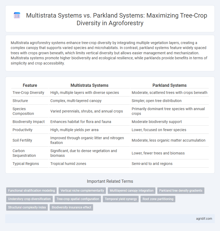Multistrata Systems vs. Parkland Systems: Maximizing Tree-Crop Diversity in Agroforestry