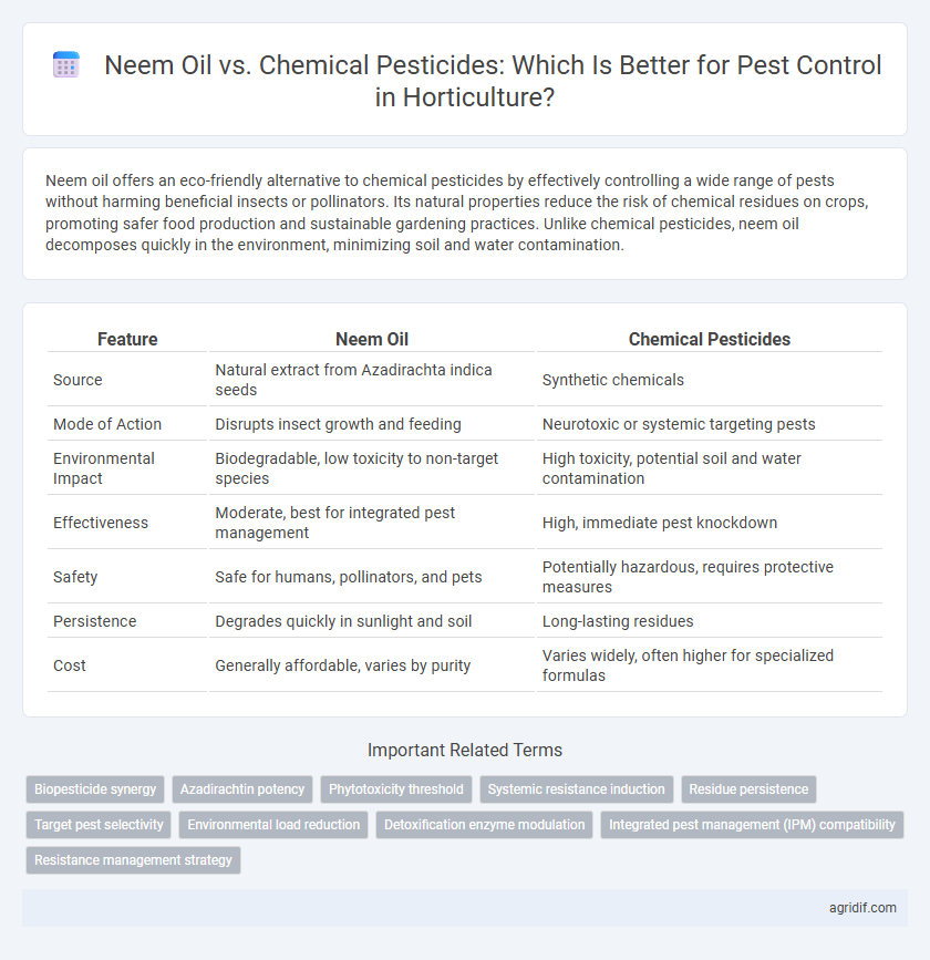 Neem Oil vs. Chemical Pesticides: Which Is Better for Pest Control in Horticulture?