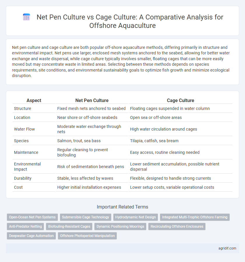 Net Pen Culture vs Cage Culture: A Comparative Analysis for Offshore Aquaculture