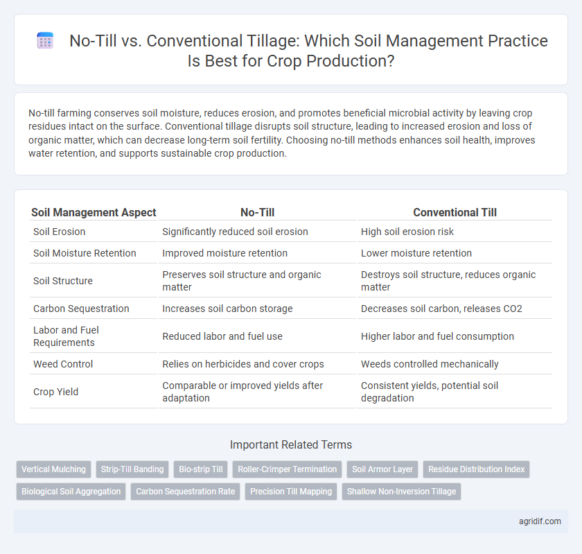 No-Till vs. Conventional Tillage: Which Soil Management Practice Is Best for Crop Production?