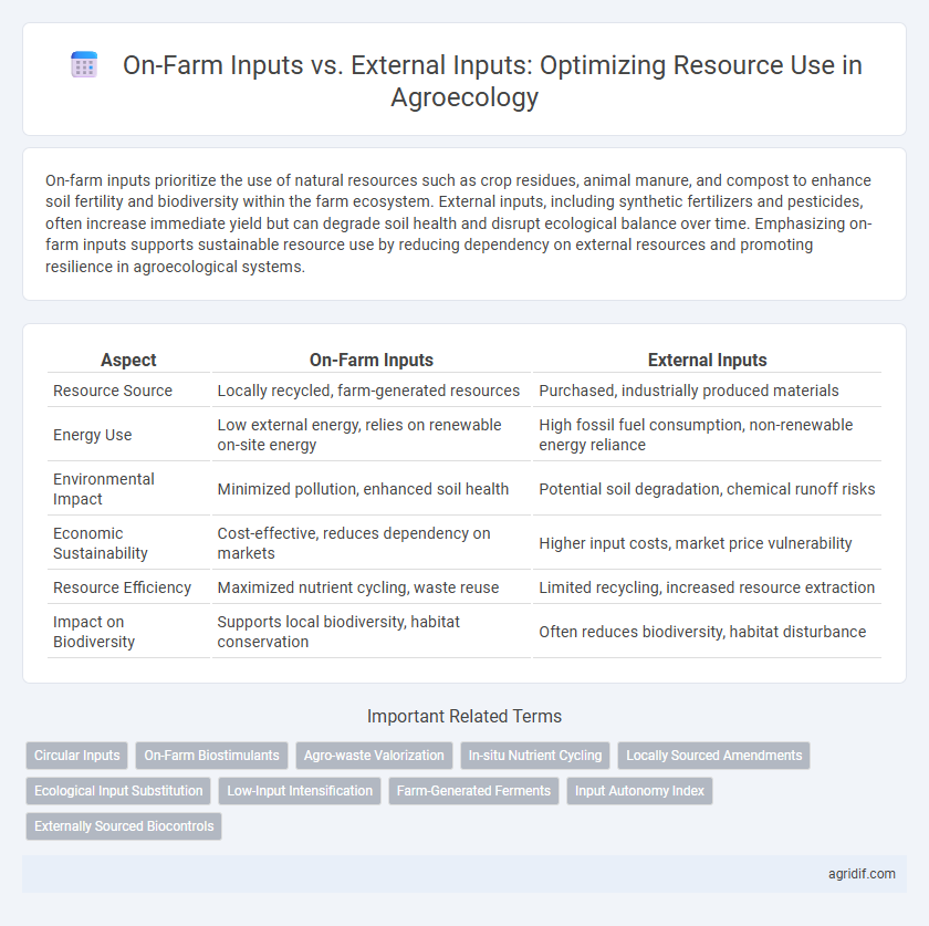 On-Farm Inputs vs. External Inputs: Optimizing Resource Use in Agroecology