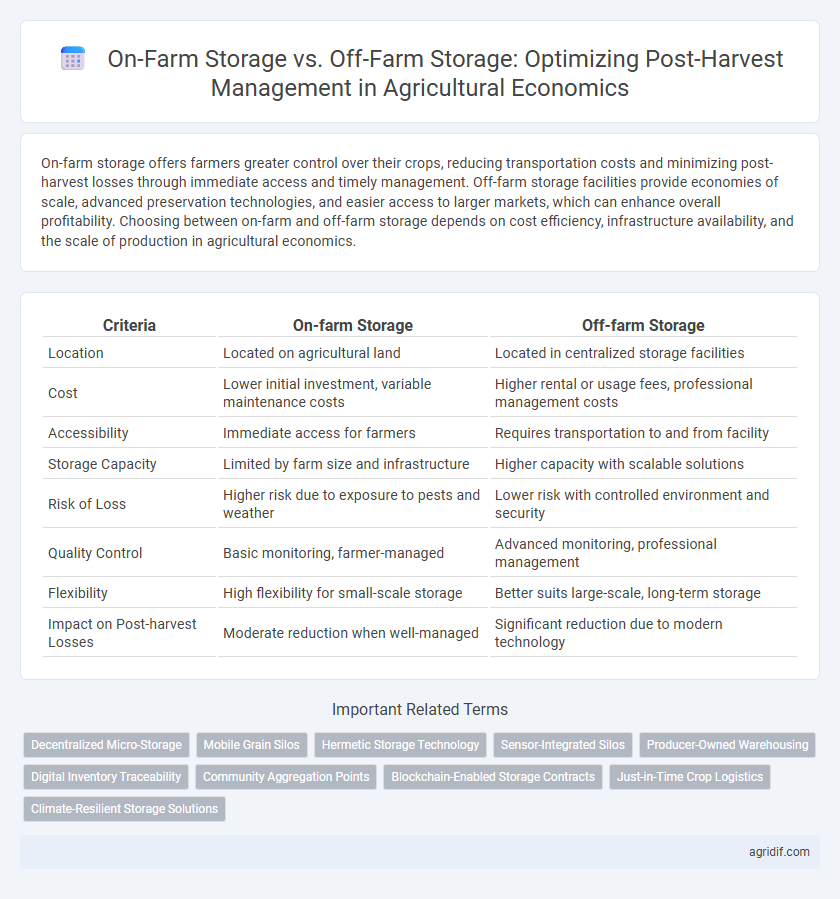 On-Farm Storage vs. Off-Farm Storage: Optimizing Post-Harvest Management in Agricultural Economics