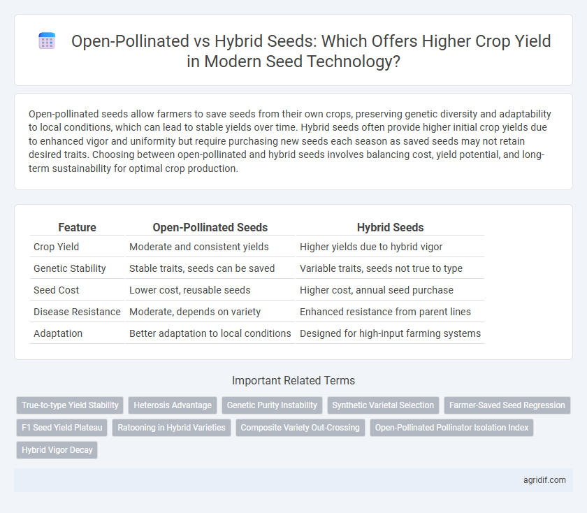 Open-Pollinated vs Hybrid Seeds: Which Offers Higher Crop Yield in Modern Seed Technology?