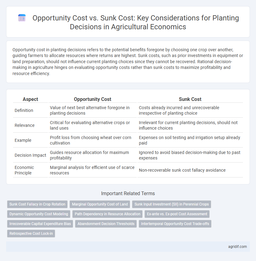 Opportunity Cost vs. Sunk Cost: Key Considerations for Planting Decisions in Agricultural Economics