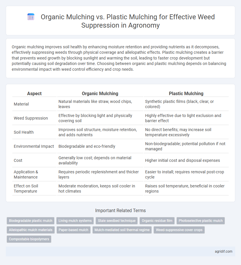 Organic Mulching vs. Plastic Mulching for Effective Weed Suppression in Agronomy