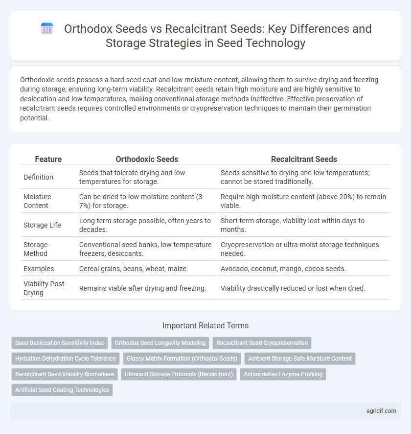 Orthodox Seeds vs Recalcitrant Seeds: Key Differences and Storage Strategies in Seed Technology