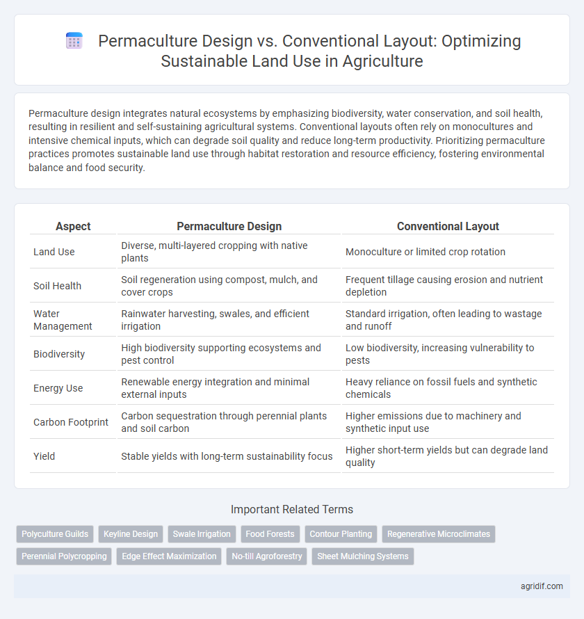 Permaculture Design vs. Conventional Layout: Optimizing Sustainable Land Use in Agriculture