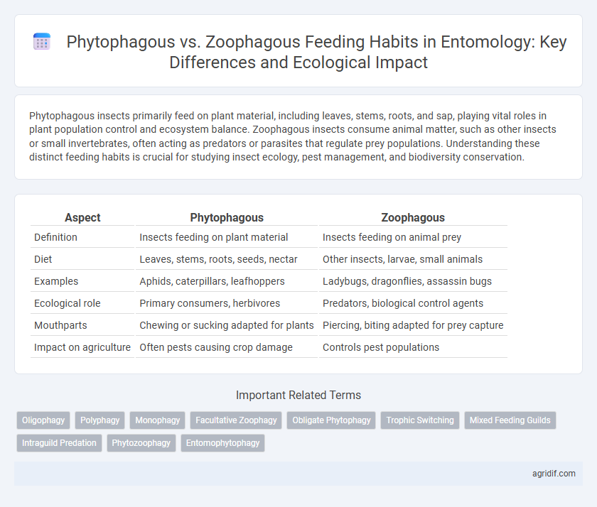 Phytophagous vs. Zoophagous Feeding Habits in Entomology: Key Differences and Ecological Impact