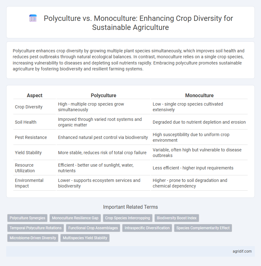 Polyculture vs. Monoculture: Enhancing Crop Diversity for Sustainable Agriculture