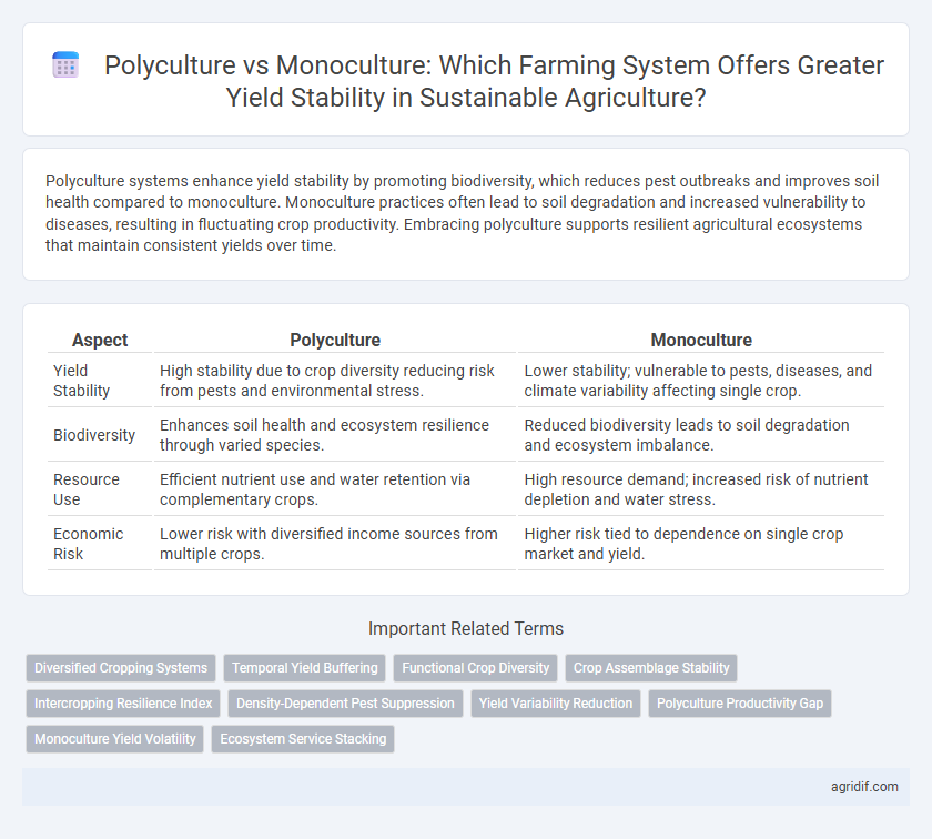 Polyculture vs Monoculture: Which Farming System Offers Greater Yield Stability in Sustainable Agriculture?