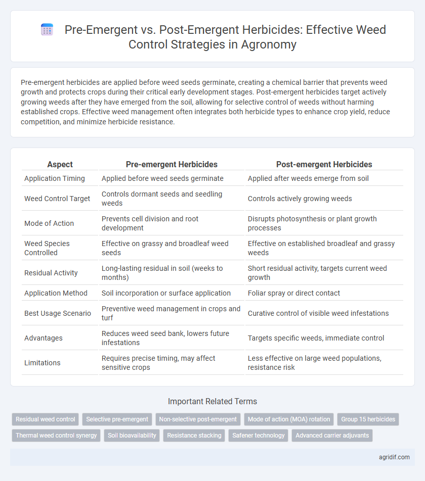 Pre-Emergent vs. Post-Emergent Herbicides: Effective Weed Control Strategies in Agronomy