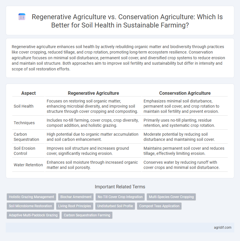 Regenerative Agriculture vs. Conservation Agriculture: Which Is Better for Soil Health in Sustainable Farming?