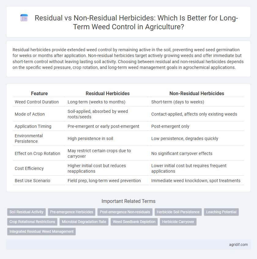 Residual vs Non-Residual Herbicides: Which Is Better for Long-Term Weed Control in Agriculture?