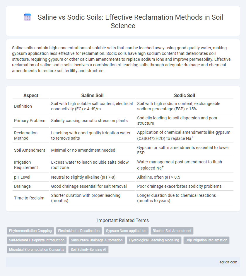 Saline vs Sodic Soils: Effective Reclamation Methods in Soil Science
