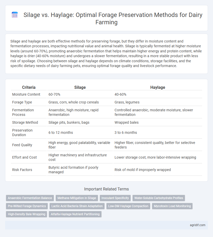 Silage vs. Haylage: Optimal Forage Preservation Methods for Dairy Farming