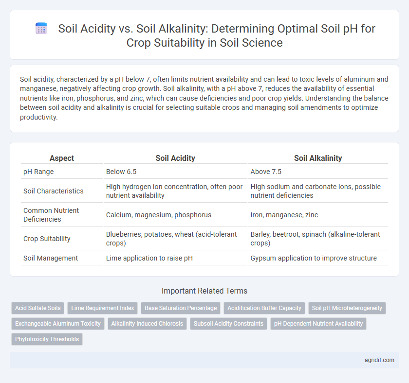 Soil Acidity vs. Soil Alkalinity: Determining Optimal Soil pH for Crop Suitability in Soil Science