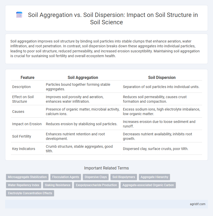 Soil Aggregation vs. Soil Dispersion: Impact on Soil Structure in Soil Science