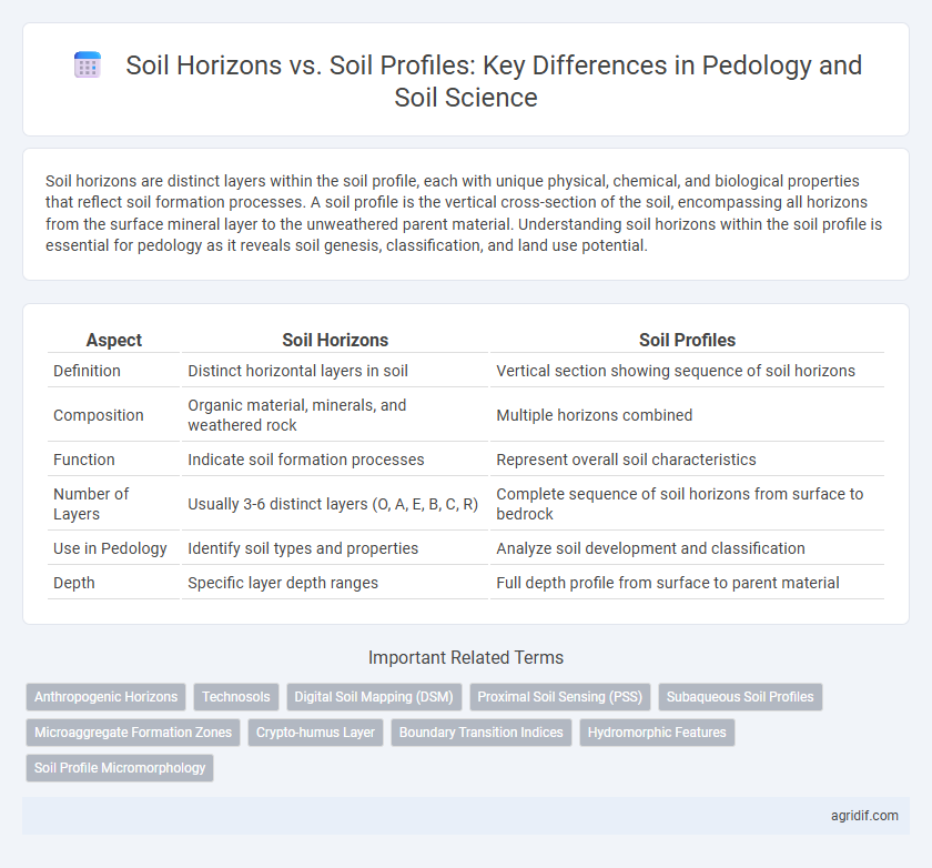 Soil Horizons vs. Soil Profiles: Key Differences in Pedology and Soil Science