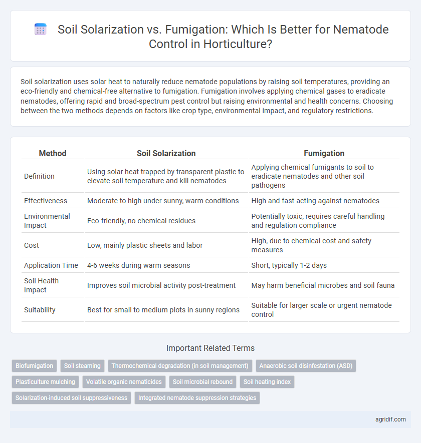 Soil Solarization vs. Fumigation: Which Is Better for Nematode Control in Horticulture?