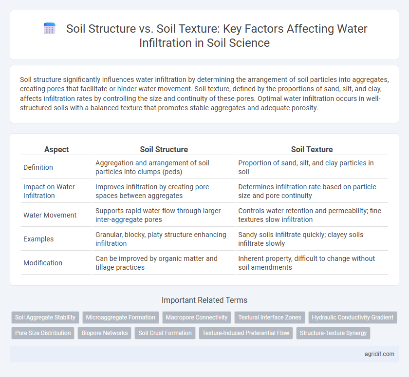 Soil Structure vs. Soil Texture: Key Factors Affecting Water Infiltration in Soil Science