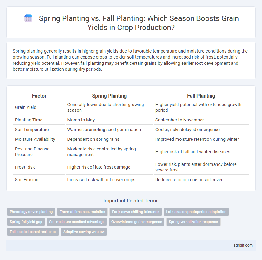 Spring Planting vs. Fall Planting: Which Season Boosts Grain Yields in Crop Production?