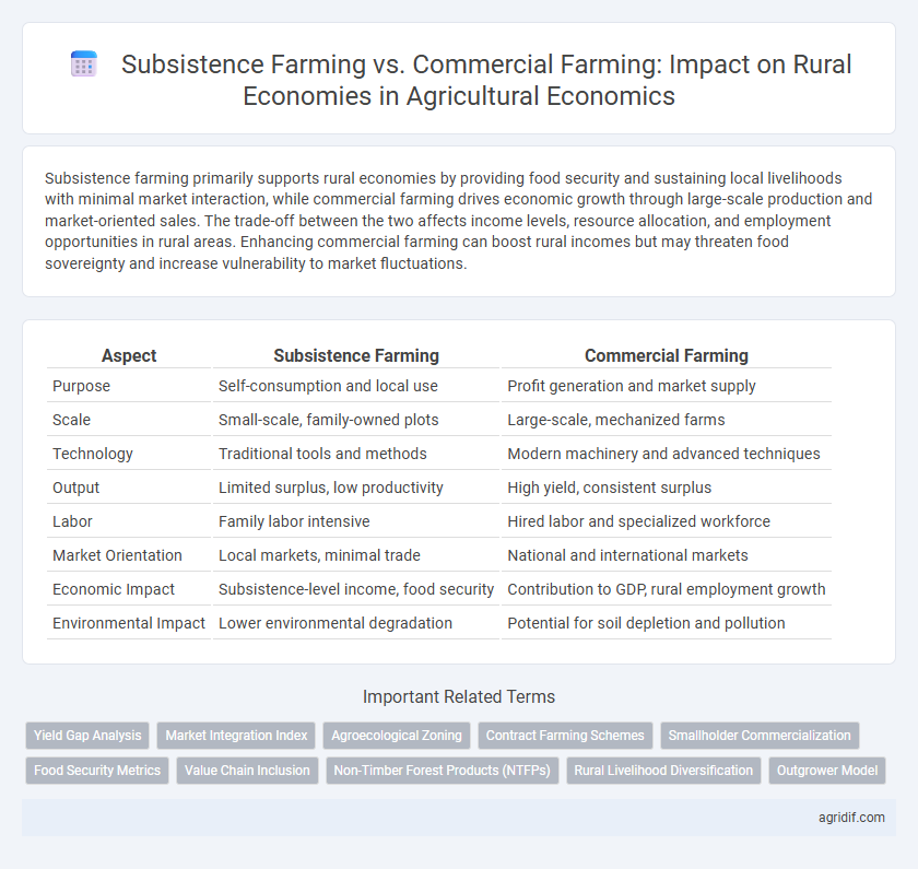 Subsistence Farming vs. Commercial Farming: Impact on Rural Economies in Agricultural Economics