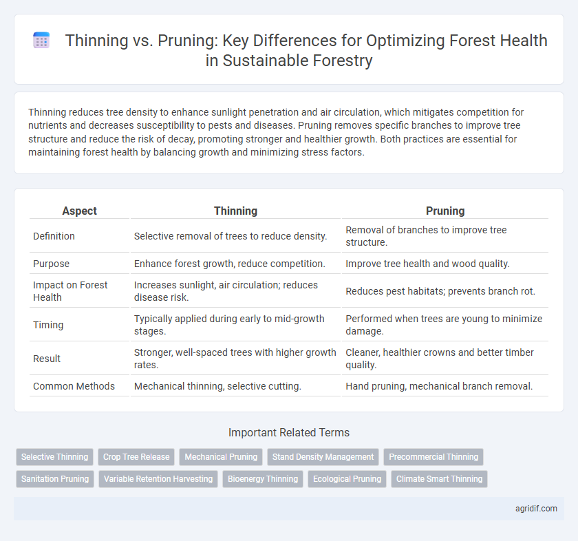 Thinning vs. Pruning: Key Differences for Optimizing Forest Health in Sustainable Forestry