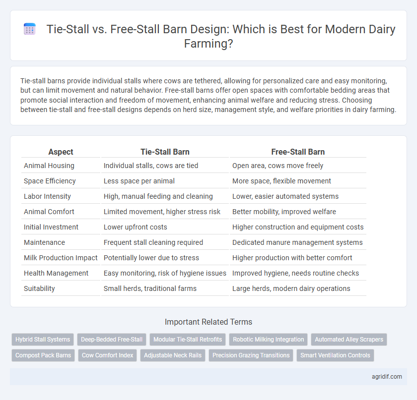 Tie-Stall vs. Free-Stall Barn Design: Which is Best for Modern Dairy Farming?