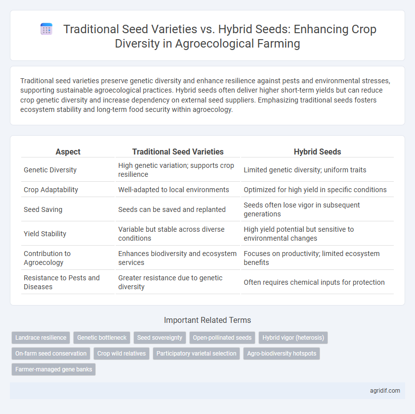 Traditional Seed Varieties vs. Hybrid Seeds: Enhancing Crop Diversity in Agroecological Farming
