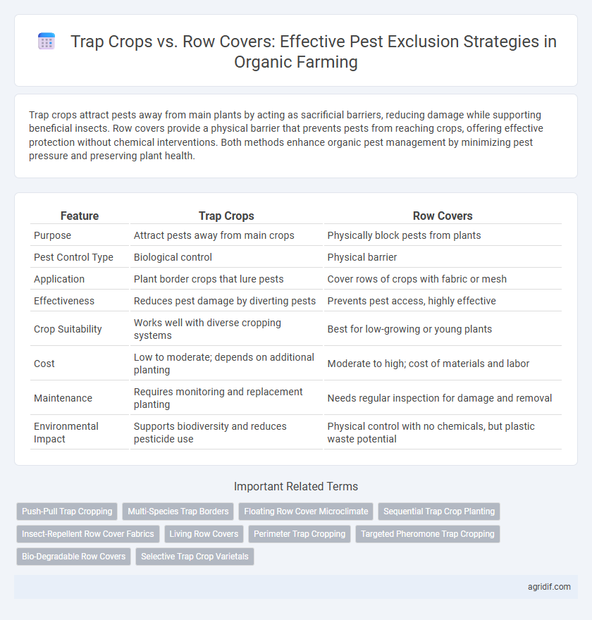 Trap Crops vs. Row Covers: Effective Pest Exclusion Strategies in Organic Farming