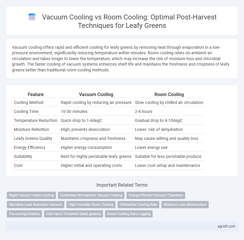 Vacuum Cooling vs Room Cooling: Optimal Post-Harvest Techniques for Leafy Greens