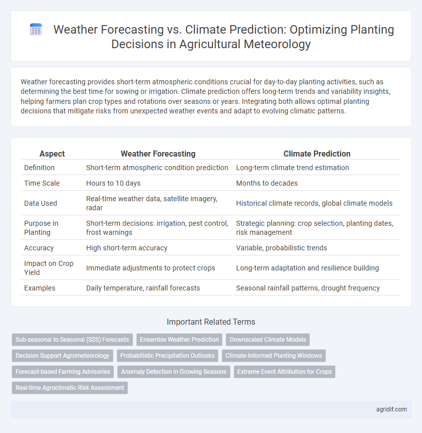 Weather Forecasting vs. Climate Prediction: Optimizing Planting Decisions in Agricultural Meteorology