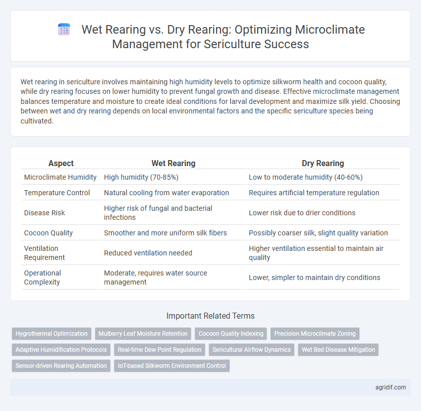 Wet Rearing vs. Dry Rearing: Optimizing Microclimate Management for Sericulture Success