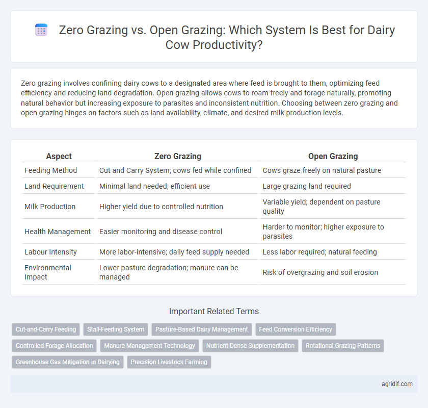 Zero Grazing vs. Open Grazing: Which System Is Best for Dairy Cow Productivity?