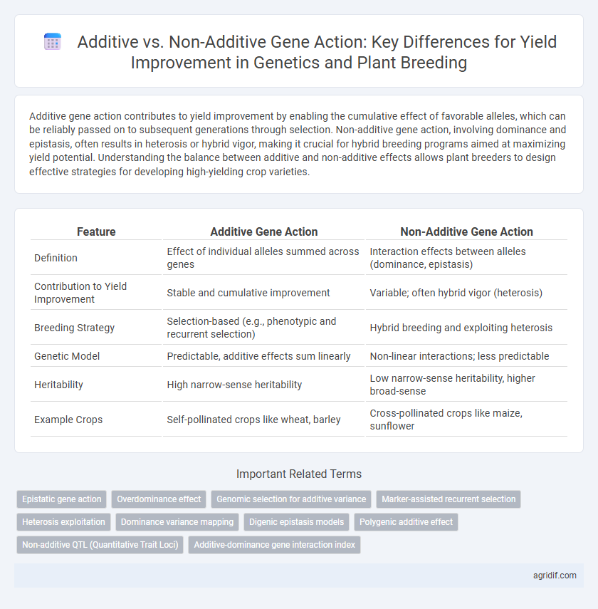 Additive vs. Non-Additive Gene Action: Key Differences for Yield Improvement in Genetics and Plant Breeding