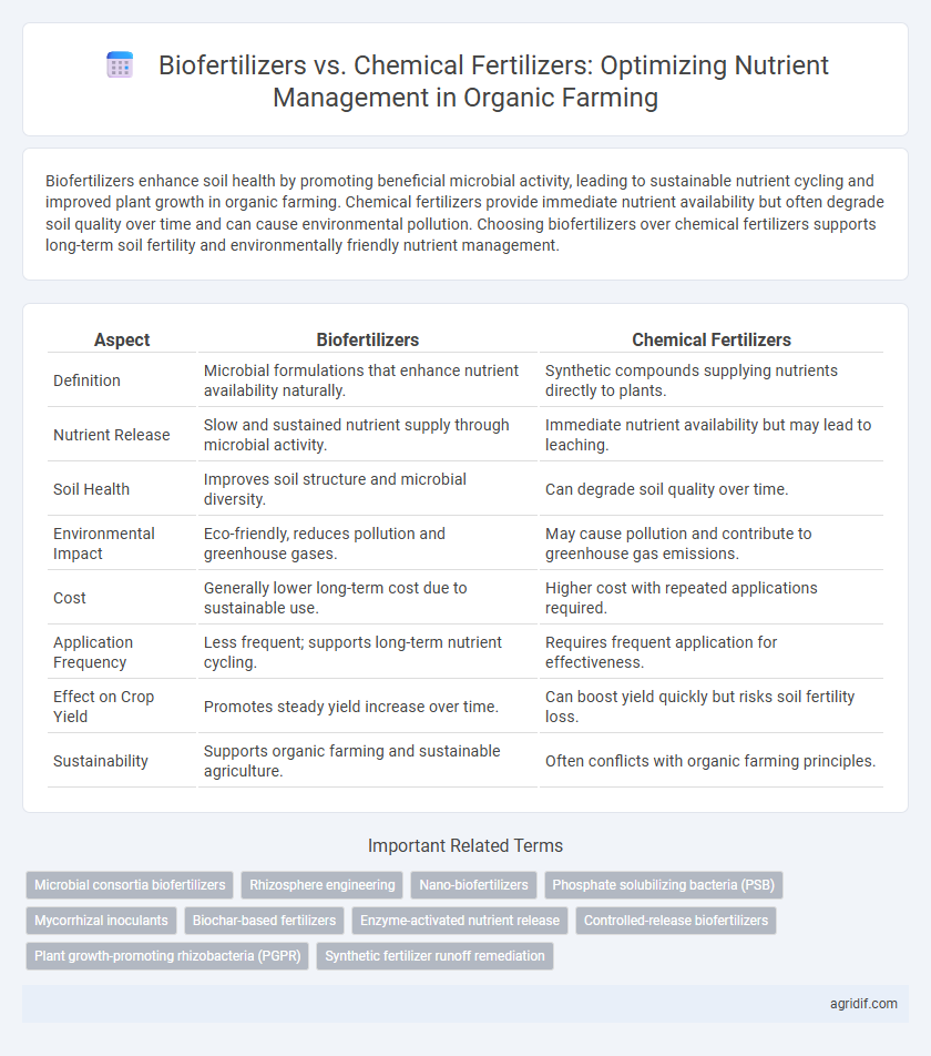 Biofertilizers vs. Chemical Fertilizers: Optimizing Nutrient Management in Organic Farming