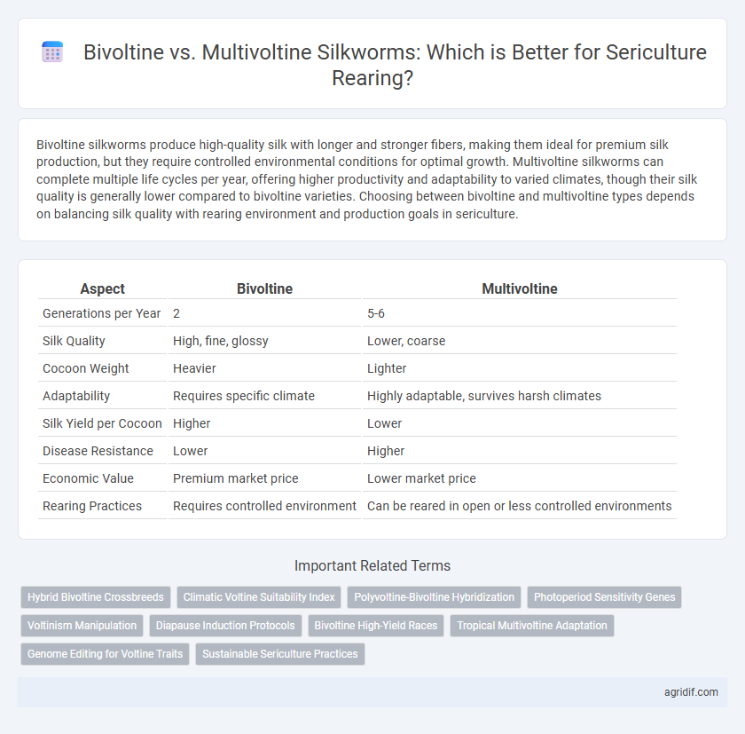 Bivoltine vs. Multivoltine Silkworms: Which is Better for Sericulture Rearing?