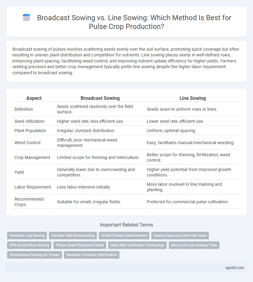 Broadcast Sowing vs. Line Sowing: Which Method Is Best for Pulse Crop Production?