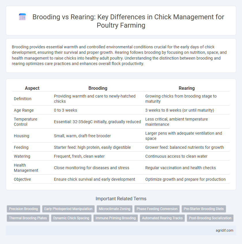 Brooding vs Rearing: Key Differences in Chick Management for Poultry Farming