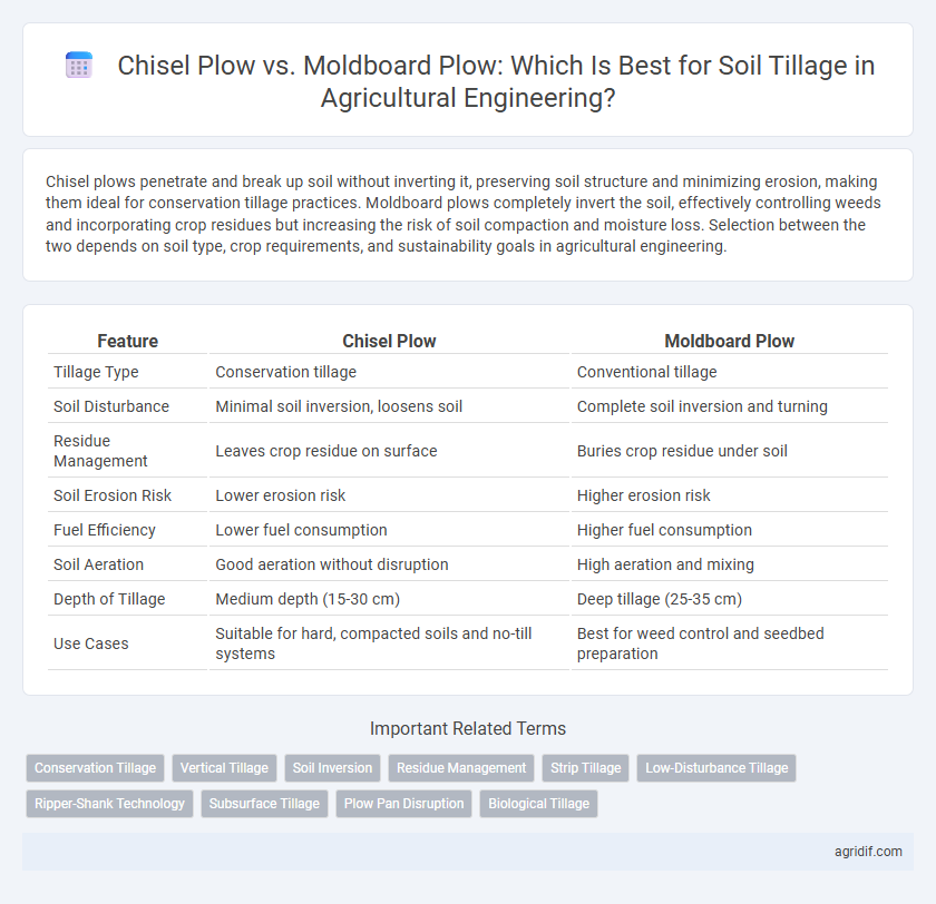 Chisel Plow vs. Moldboard Plow: Which Is Best for Soil Tillage in Agricultural Engineering?