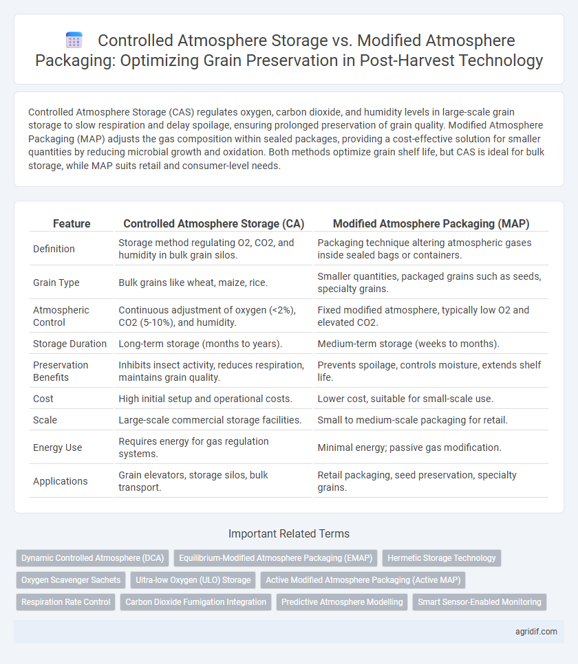 Controlled Atmosphere Storage vs. Modified Atmosphere Packaging: Optimizing Grain Preservation in Post-Harvest Technology