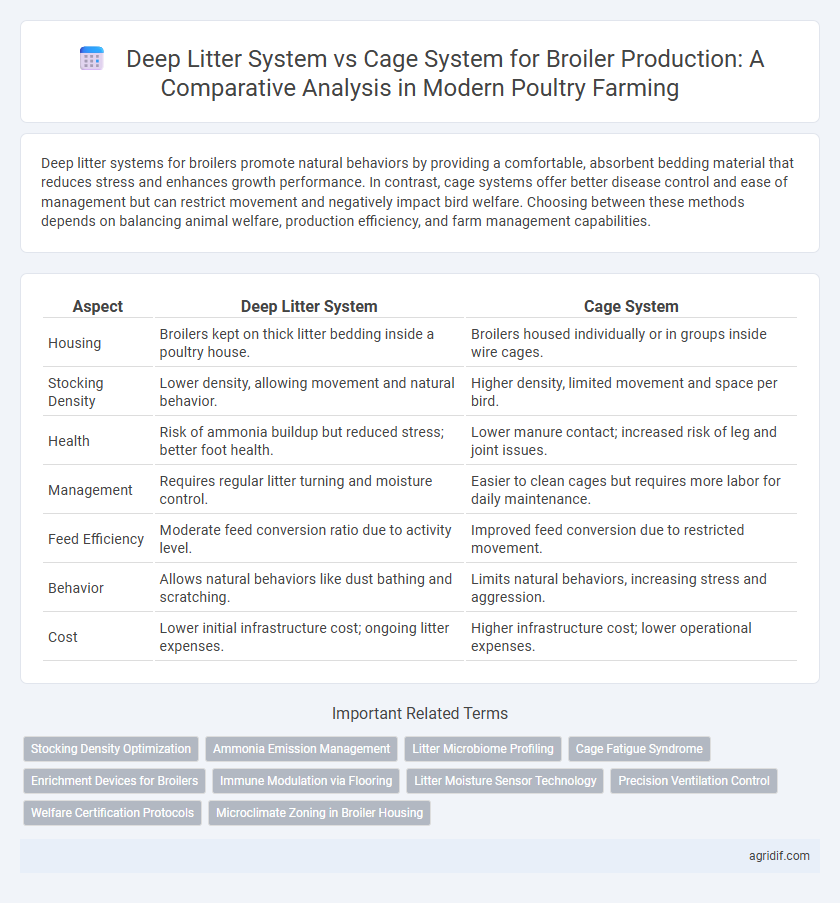 Deep Litter System vs Cage System for Broiler Production: A Comparative Analysis in Modern Poultry Farming