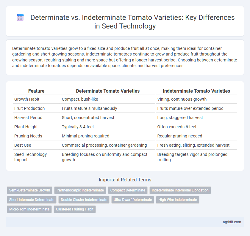 Determinate vs. Indeterminate Tomato Varieties: Key Differences in Seed Technology