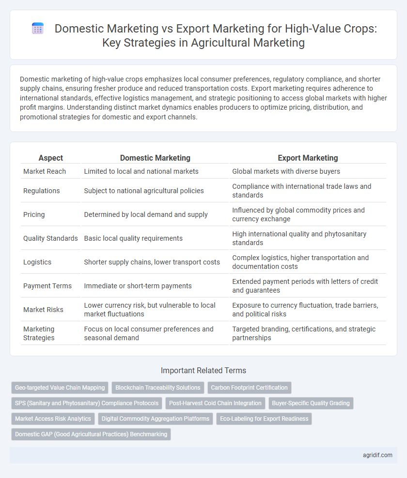Domestic Marketing vs Export Marketing for High-Value Crops: Key Strategies in Agricultural Marketing