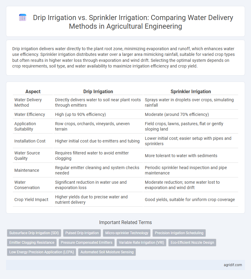 Drip Irrigation vs. Sprinkler Irrigation: Comparing Water Delivery Methods in Agricultural Engineering